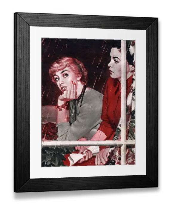Framed Print : Rainy Day, 1950s, UK