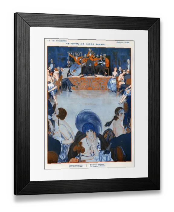 Framed Print : 1920s France La Vie Parisienne Magazine Plate Framed Print : 1920s France La Vie Parisienne Magazine Plate