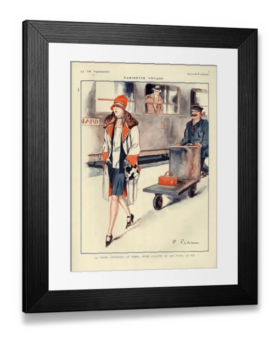 Framed Print : 1920s, France, La Vie Parisienne, Magazine Plate Framed Print : 1920s, France, La Vie Parisienne, Magazine Plate