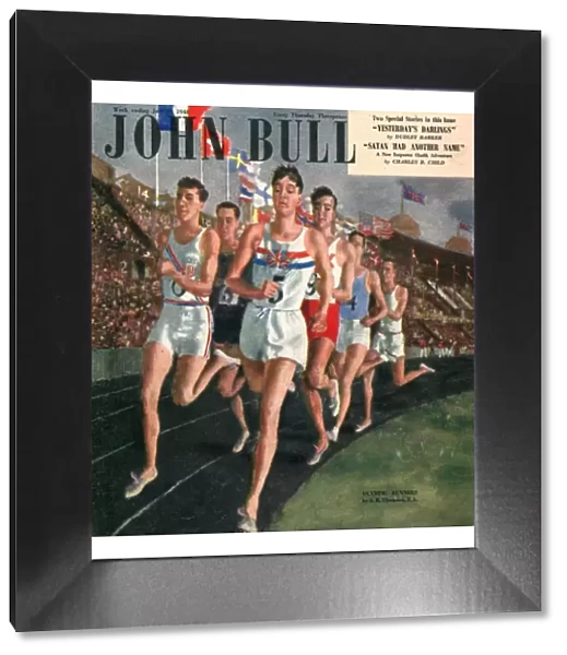 John Bull 1948 1940s UK sports races athletes runners running olympics athletics