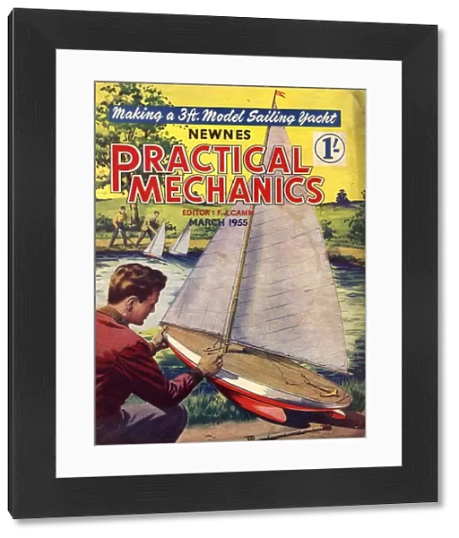 1955 1950s UK practical mechanics model boats ponds sailing hobbies magazines