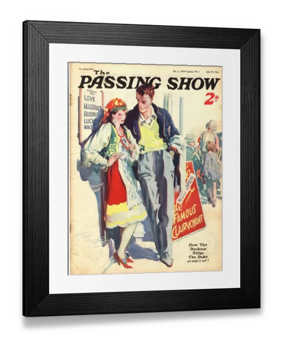 Framed Print : 1930s, UK, The Passing Show, Magazine Cover