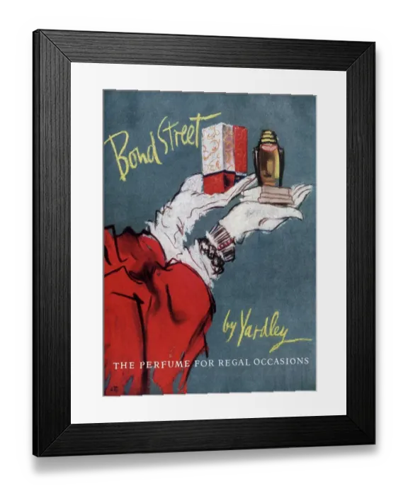 Framed Print : Yardley Bond Street 1953 1950s UK coronation queen elizabeth womens Framed Print : Yardley Bond Street 1953 1950s UK coronation queen elizabeth womens