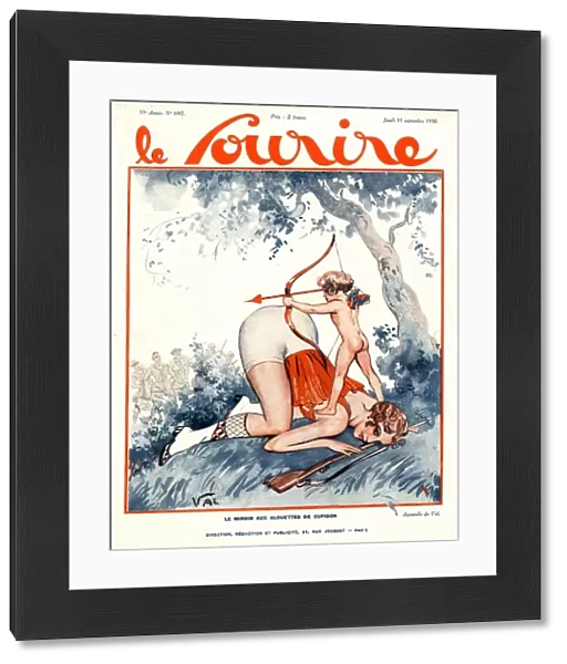 Le Sourire 1930 1930s France erotica love cupids cherubs magazines VAL