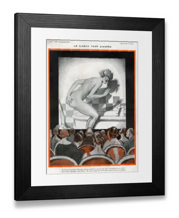 Framed Print : 1920s France La Vie Parisienne Magazine Plate Framed Print : 1920s France La Vie Parisienne Magazine Plate