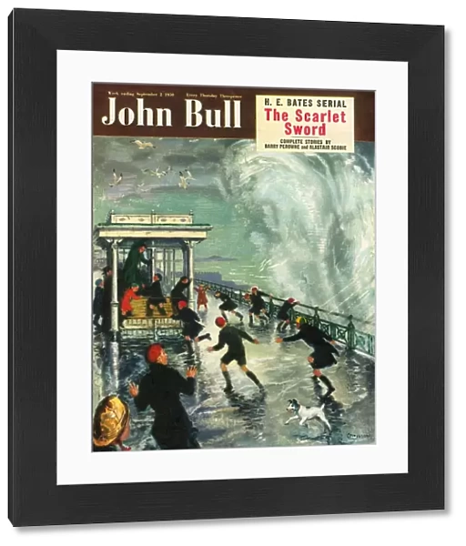 John Bull 1950s UK holidays seasons storms piers seaside magazines