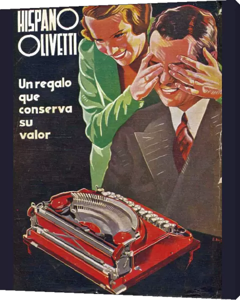 Hispano Olivetti 1935 1930s Spain cc typewriters presents gifts humour surprise