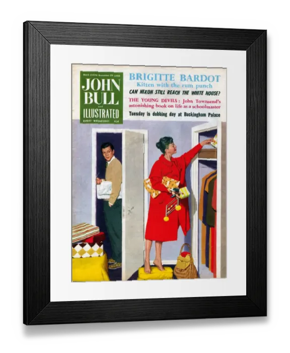 Framed Print : John Bull 1950s UK gifts presents magazines Framed Print : John Bull 1950s UK gifts presents magazines