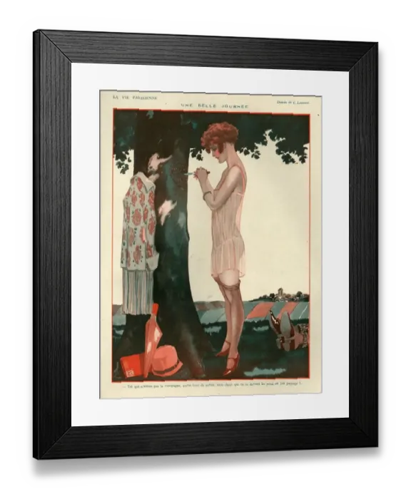 Framed Print : 1920s, France, La Vie Parisienne, Magazine Plate Framed Print : 1920s, France, La Vie Parisienne, Magazine Plate