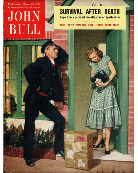 John Bull 1952 1950s UK postman postmen magazines