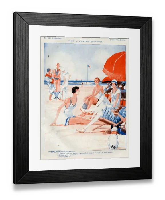 Framed Print : 1920s, France, La Vie Parisienne, Magazine Plate Framed Print : 1920s, France, La Vie Parisienne, Magazine Plate
