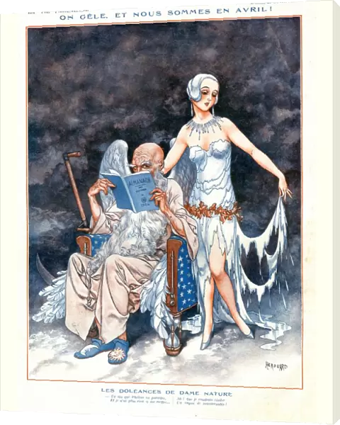 La Vie Parisienne 1920s France cc illustrations glamour angels old father time almanacs