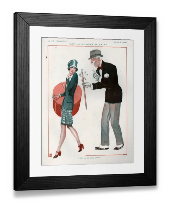 Framed Print : 1920s, France, La Vie Parisienne, Magazine Plate Framed Print : 1920s, France, La Vie Parisienne, Magazine Plate