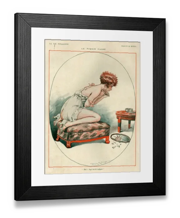 Framed Print : 1920s, France, La Vie Parisienne, Magazine Plate Framed Print : 1920s, France, La Vie Parisienne, Magazine Plate