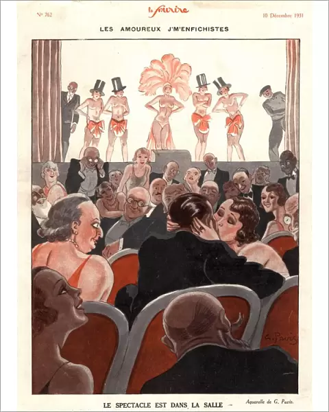 Le Sourire 1930s France glamour kissing audiences striptease erotica magazines