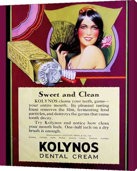 1920s, UK, Kolynos, Magazine Advert