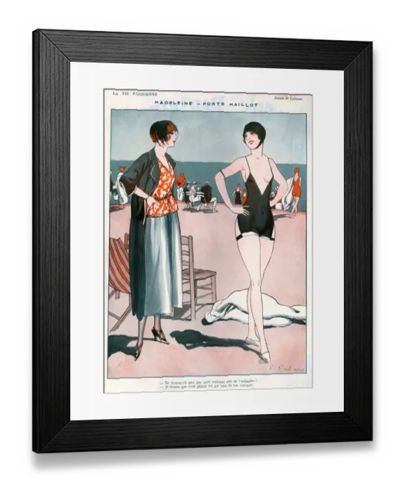 Framed Print : 1920s France La Vie Parisienne Magazine Plate