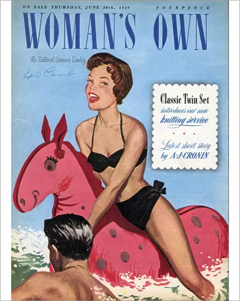 Womans Own 1949 1940s UK holidays seaside inflatables magazines