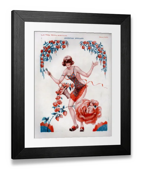 Framed Print : 1920s, France, La Vie Parisienne, Magazine Plate Framed Print : 1920s, France, La Vie Parisienne, Magazine Plate