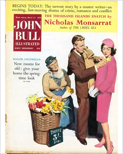 John Bull 1950s UK love flowers magazines