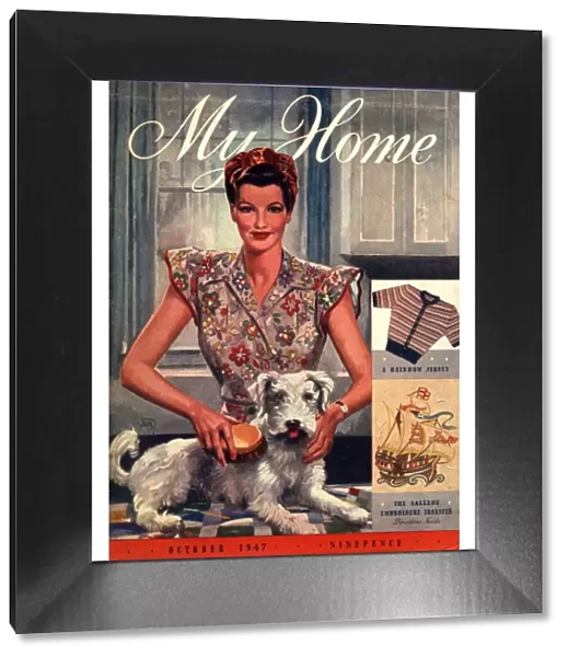 My Home 1947 1940s UK housewives dogs housewife magazines clothing clothes