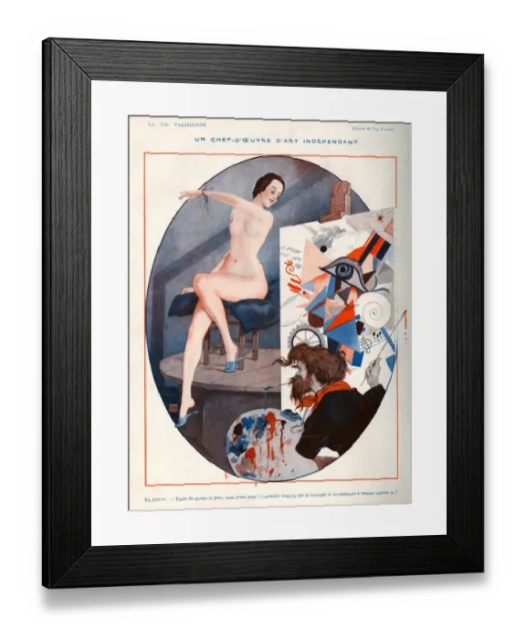 Framed Print : La Vie Parisienne 1922 1920s France Leo Fontan illustrations artists paintings nudes Framed Print : La Vie Parisienne 1922 1920s France Leo Fontan illustrations artists paintings nudes