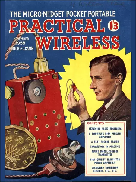 Practical Wireless 1950s UK radios diy hi-fi magazines gadgets do it yourself