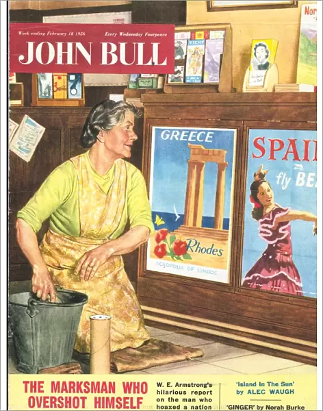 John Bull 1956 1950s UK holidays travel agents magazines
