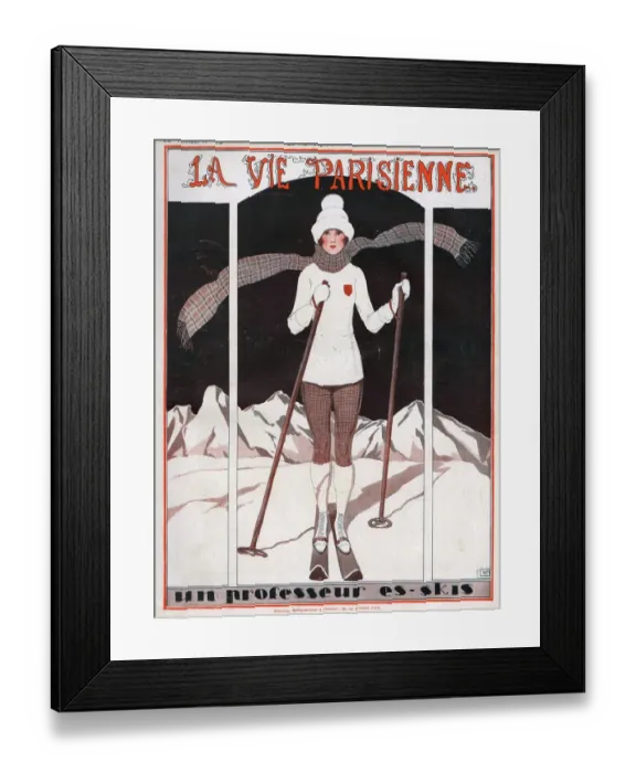 Framed Print : La Vie Parisienne 1924 1920s France Georges Leonnec magazines illustrations womens