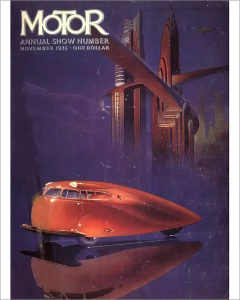 1930s USA visions of the future cars futuristic magazines