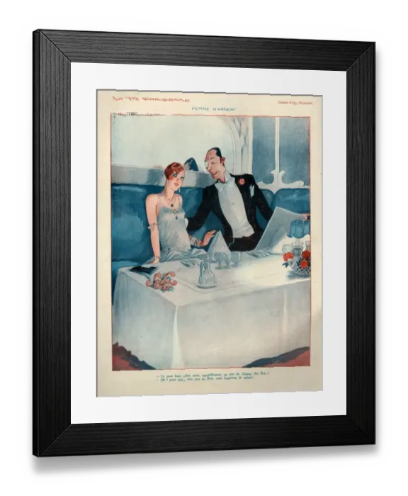Framed Print : 1920s, France, La Vie Parisienne, Magazine Plate Framed Print : 1920s, France, La Vie Parisienne, Magazine Plate