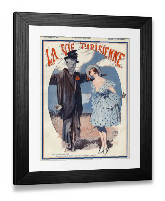 Framed Print : La vie Parisienne 1920 1920s France Georges Leonnec magazines erotica scarecrows Framed Print : La vie Parisienne 1920 1920s France Georges Leonnec magazines erotica scarecrows