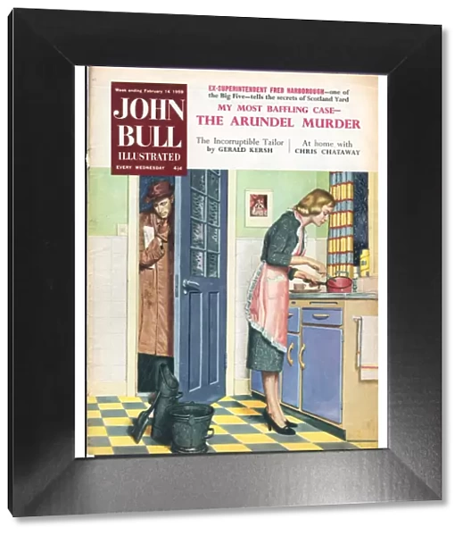 John Bull 1959 1950s UK cooking housewife housewives kitchens woman women in kitchen