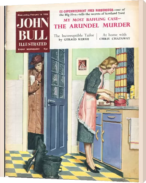 John Bull 1959 1950s UK cooking housewife housewives kitchens woman women in kitchen