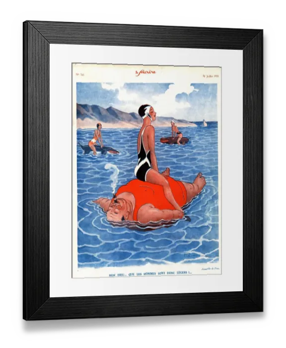 Framed Print : Le Sourire 1930s France holidays glamour le sourire swimwear swim suits swimming Framed Print : Le Sourire 1930s France holidays glamour le sourire swimwear swim suits swimming