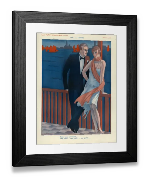 Framed Print : 1920s, France, La Vie Parisienne, Magazine Plate Framed Print : 1920s, France, La Vie Parisienne, Magazine Plate