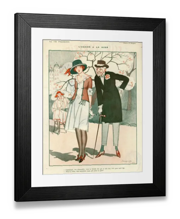 Framed Print : 1920s, France, La Vie Parisienne, Magazine Plate Framed Print : 1920s, France, La Vie Parisienne, Magazine Plate
