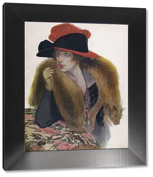 Blanco y Negro 1921 1920s Spain cc furs hats womens foxes magazines