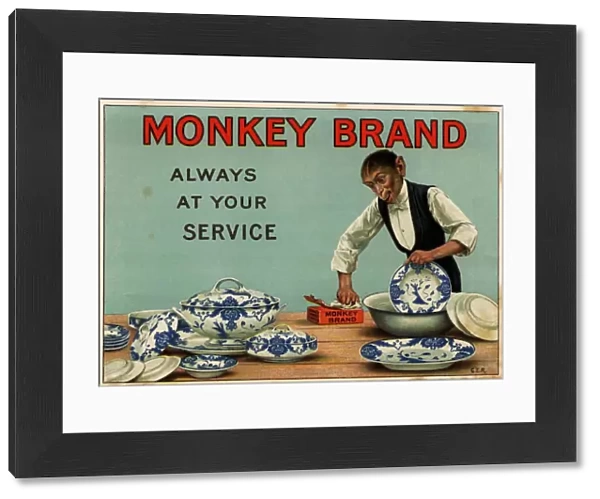1910s, UK, Monkey Brand, Magazine Advert