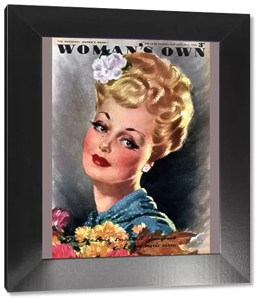 Womans Own 1946 1940s UK womens magazines portraits glamour flowers