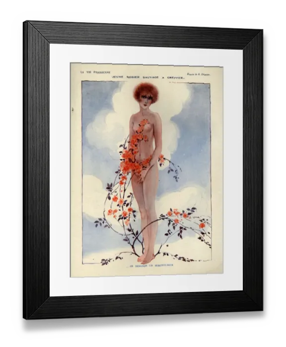 Framed Print : 1920s France La Vie Parisienne Magazine Plate Framed Print : 1920s France La Vie Parisienne Magazine Plate