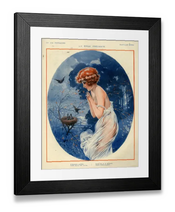 Framed Print : 1920s, France, La Vie Parisienne, Magazine Plate