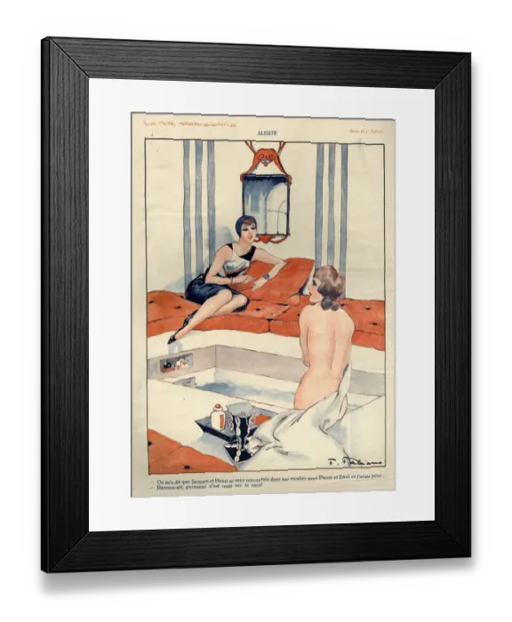 Framed Print : 1920s, France, La Vie Parisienne, Magazine Plate