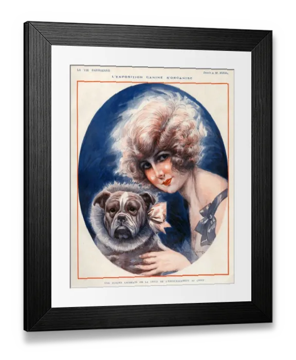 Framed Print : La Vie Parisienne 1924 1920s France Maurice Milliere illustrations womens portraits Framed Print : La Vie Parisienne 1924 1920s France Maurice Milliere illustrations womens portraits