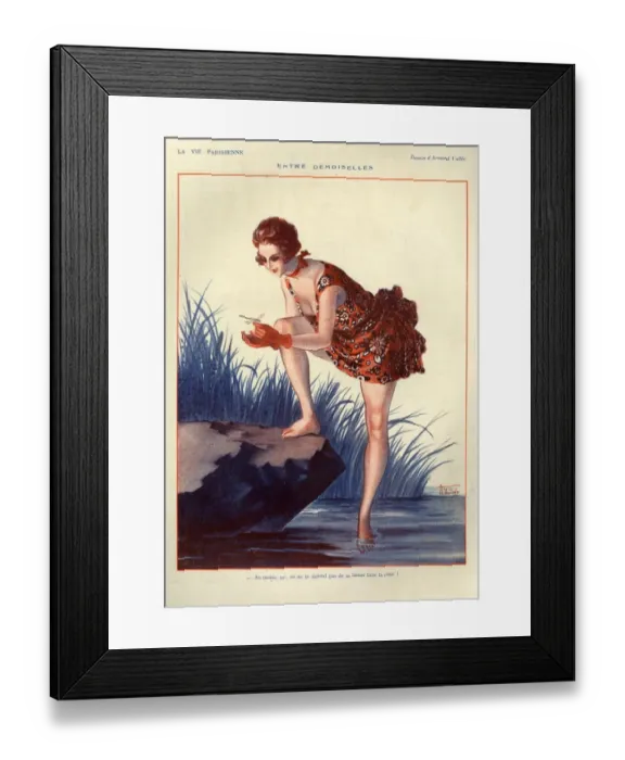 Framed Print : 1920s, France, La Vie Parisienne, Magazine Plate Framed Print : 1920s, France, La Vie Parisienne, Magazine Plate