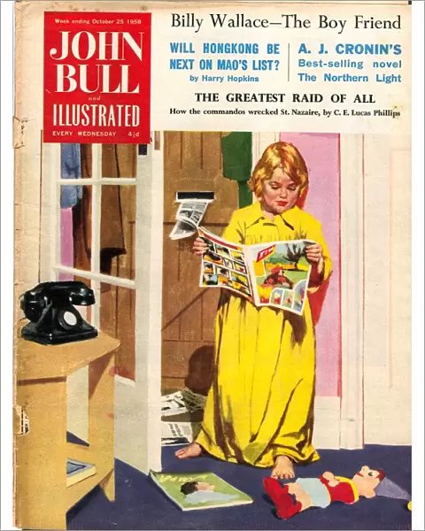 John Bull 1950s UK comics reading