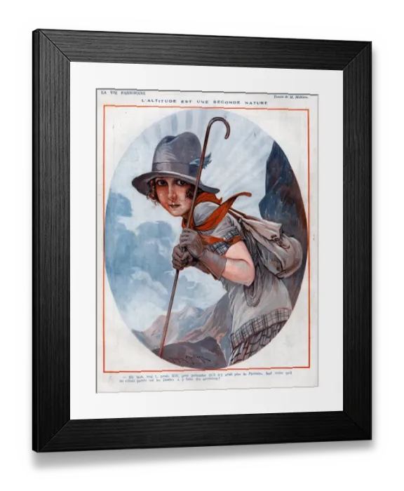 Framed Print : 1920s, France, La Vie Parisienne, Magazine Plate Framed Print : 1920s, France, La Vie Parisienne, Magazine Plate