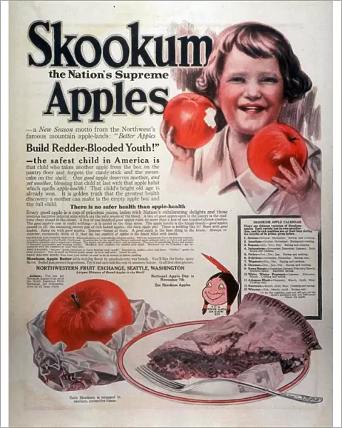 1920s USA apples fruit