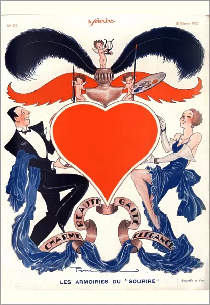 Le Sourire 1932 1930s France valentines mens womens magazines valentines clothing
