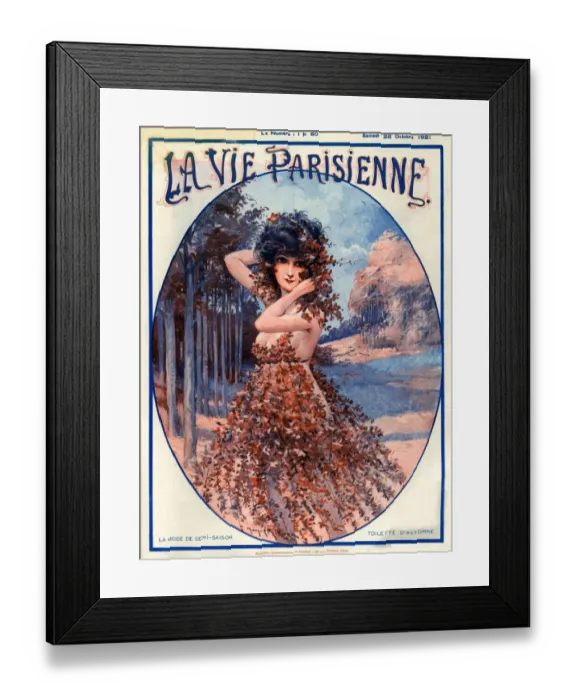 Framed Print : 1920s France La Vie Parisienne Magazine Cover Framed Print : 1920s France La Vie Parisienne Magazine Cover